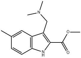 methyl 3-((dimethylamino)methyl)-5-methyl-1H-indole-2-carboxylate Structural