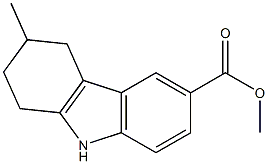 methyl 3-methyl-2,3,4,9-tetrahydro-1H-carbazole-6-carboxylate Structural