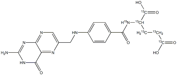 Folic Acid -[13C5,15N] Structural