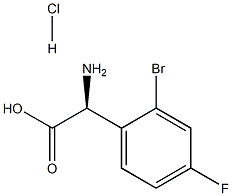 D-2-(O-BROMO-P-FLUOROPHENYL)GLYCINE HYDROCHLORIDE Structural