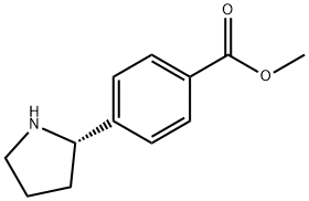 METHYL4-((2S)PYRROLIDIN-2-YL)BENZOATE Structural