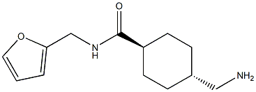 Trans-4-(aminomethyl)-N-(furan-2-ylmethyl)cyclohexanecarboxamide Structural