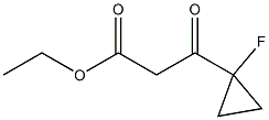 Ethyl 3-(1-fluorocyclopropyl)-3-oxopropanoate Structural