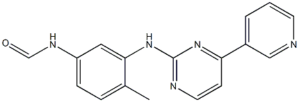 N-(4-methyl-3-(4-(pyridin-3-yl)pyrimidin-2-ylamino)phenyl)formamide Structural