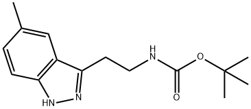 TERT-BUTYL (2-(5-METHYL-1H-INDAZOL-3-YL)ETHYL)CARBAMATE Structural
