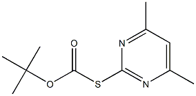 t-Butyl S-(4,6-dimethylpyrimidin-2-yl)thiolcarbonate Structural