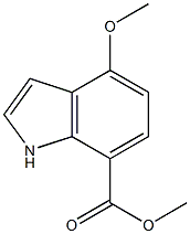 Methyl 4-methoxy-1H-indole-7-carboxylate Structural