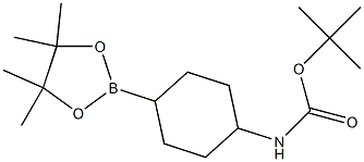 TERT-BUTYL N-[4-(TETRAMETHYL-1,3,2-DIOXABOROLAN-2-YL)CYCLOHEXYL]CARBAMATE Structural