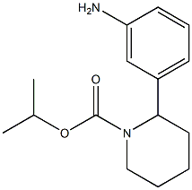 ISOPROPYL 2-(3-AMINOPHENYL)PIPERIDINE-1-CARBOXYLATE Structural