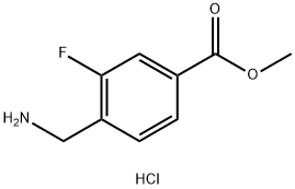 methyl 4-(aminomethyl)-3-fluorobenzoate hydrochloride Structural