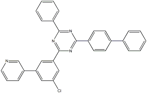 2-([1,1'-biphenyl]-4-yl)-4-(3-chloro-5-(pyridin-3-yl)phenyl)-6-phenyl-1,3,5-triazine