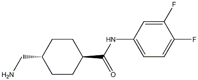 Trans-4-(aminomethyl)-N-(3,4-difluorophenyl)cyclohexanecarboxamide Structural