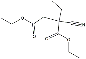 Succinic acid, 2-cyano-2-ethyl-, diethyl ester (6CI) Structural