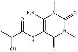 Lactamide,  N-(6-amino-1,2,3,4-tetrahydro-1,3-dimethyl-2,4-dioxo-5-pyrimidinyl)-  (6CI) Structural