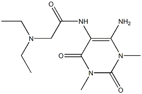 Uracil,  6-amino-5-(2-diethylaminoacetamido)-1,3-dimethyl-  (6CI) Structural