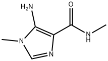 Imidazole-4-carboxamide, 5-amino-N,1-dimethyl- (6CI) Structural