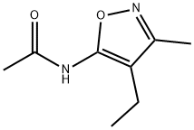 Isoxazole, 5-acetamido-4-ethyl-3-methyl- (6CI) Structural