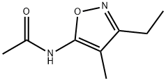 Isoxazole, 5-acetamido-3-ethyl-4-methyl- (6CI) Structural