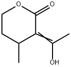 Valeric acid, 5-hydroxy-2-(1-hydroxyethylidene)-3-methyl-, delta-lactone (6CI) Structural