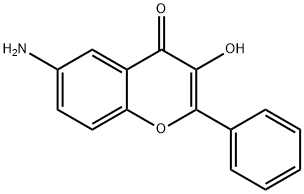 Flavone, 6-amino-3-hydroxy- (6CI) Structural