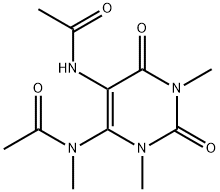 Uracil,  5-acetamido-1,3-dimethyl-6-N-methylacetamido-  (6CI) Structural