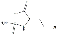 Hydantoic acid, 2-(2-hydroxyethyl)-4-thio-, gamma-lactone (6CI) Structural
