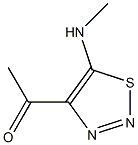 Ketone, methyl 5-(methylamino)-1,2,3-thiadiazol-4-yl (8CI) Structural