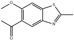 Ketone, 6-methoxy-2-methyl-5-benzothiazolyl methyl (8CI) Structural