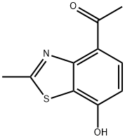 Ketone, 7-hydroxy-2-methyl-4-benzothiazolyl methyl (8CI) Structural