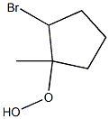 Hydroperoxide, 2-bromo-1-methylcyclopentyl (9CI) Structural