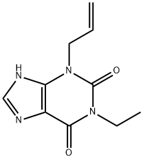 Xanthine, 3-allyl-1-ethyl- (5CI) Structural