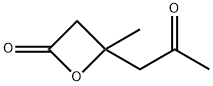 Hexanoic acid, 3-hydroxy-3-methyl-5-oxo-, beta-lactone (5CI) Structural