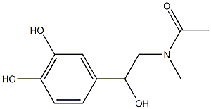 Adrenaline, N-acetyl- (5CI) Structural