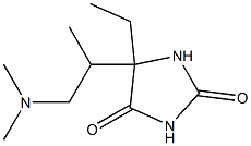 Hydantoin, 5-(2-dimethylamino-1-methylethyl)-5-ethyl- (5CI) Structural