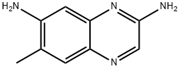 Quinoxaline, 2,7-diamino-6-methyl- (5CI) Structural