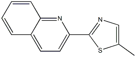 Quinoline, 2-(5-methyl-2-thiazolyl)- (4CI) Structural