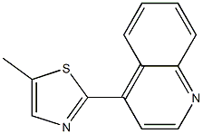 Quinoline, 4-(5-methyl-2-thiazolyl)- (4CI) Structural