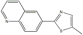 Quinoline, 6-(5-methyl-2-thiazolyl)- (4CI) Structural