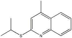 Lepidine, 2-(isopropylmercapto)- (4CI) Structural