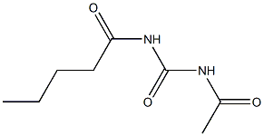 Urea,  1-acetyl-3-valeryl-  (4CI) Structural