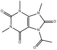 Uric  acid,  7-acetyl-1,3,9-trimethyl-  (3CI) Structural