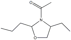 Oxazolidine,  3-acetyl-4-ethyl-2-propyl-  (5CI) Structural