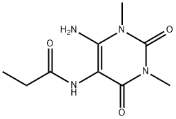 Propionamide,  N-(6-amino-1,2,3,4-tetrahydro-1,3-dimethyl-2,4-dioxo-5-pyrimidinyl)-  (5CI) Structural