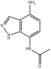 Indazole,  7-acetamido-4-amino-  (5CI) Structural