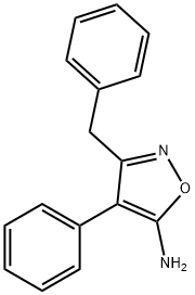 Isoxazole,  5-amino-3-benzyl-4-phenyl-  (5CI) Structural
