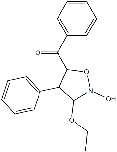 Ketone,  3-ethoxytetrahydro-2-hydroxy-4-phenyl-5-isoxazolyl  phenyl  (2CI) Structural