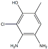 o-Cresol,  4,5-diamino-6-chloro-  (2CI) Structural