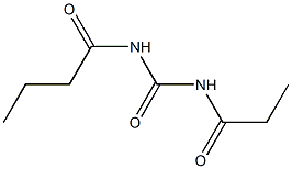 Urea,  1-butyryl-3-propionyl-  (4CI) Structural