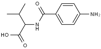 Valine,  N-(p-aminobenzoyl)-,  DL-  (6CI) Structural