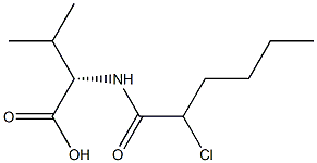 Valine,  N-(2-chlorohexanoyl)-,  DL-  (6CI) Structural